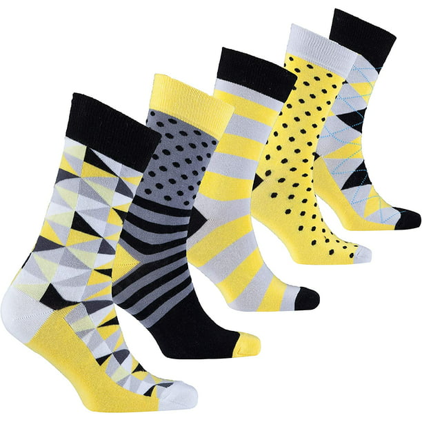 Fun Dress Socks for Men Mens Teens Colorful Funky Socks Cute Lovely Panda Cotton Fashion Patterned Socks 